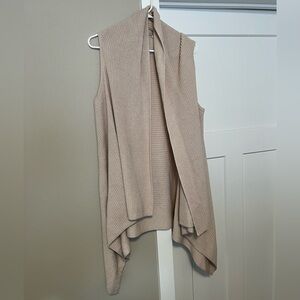 Merona Tan Cardigan with Asymmetrical Hemline